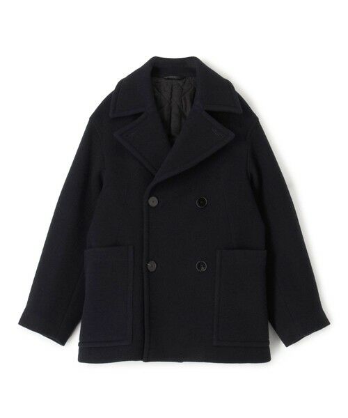 セール】 ラムウールモッサー ダブルブレステッド4B Pコート