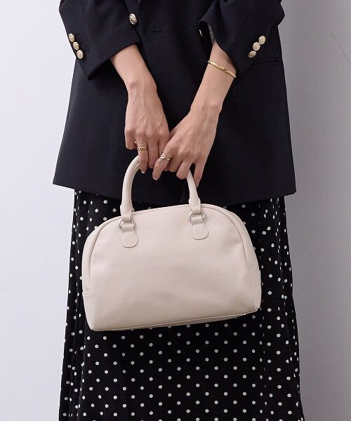 セール】 【TREASURE TOPKAPI】スムースレザー ロゴ ボストン バッグ