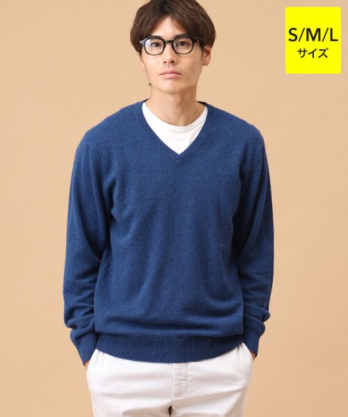 セール】 カシミヤ Vネックセーター【S/M/L】 （ニット・セーター