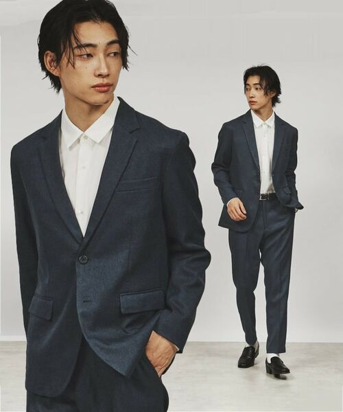 セール】 【上下2点セット】エステルサージセットアップ／ビジネス対応