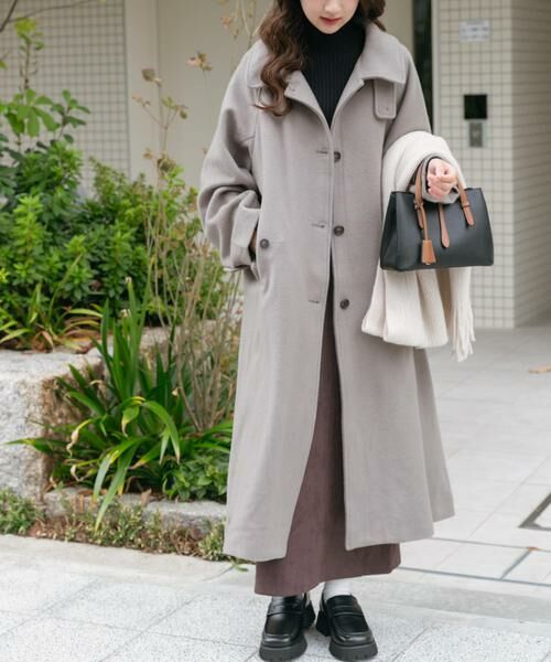 セール】 尾州ウールスタンドカラーコート （その他アウター）｜URBAN