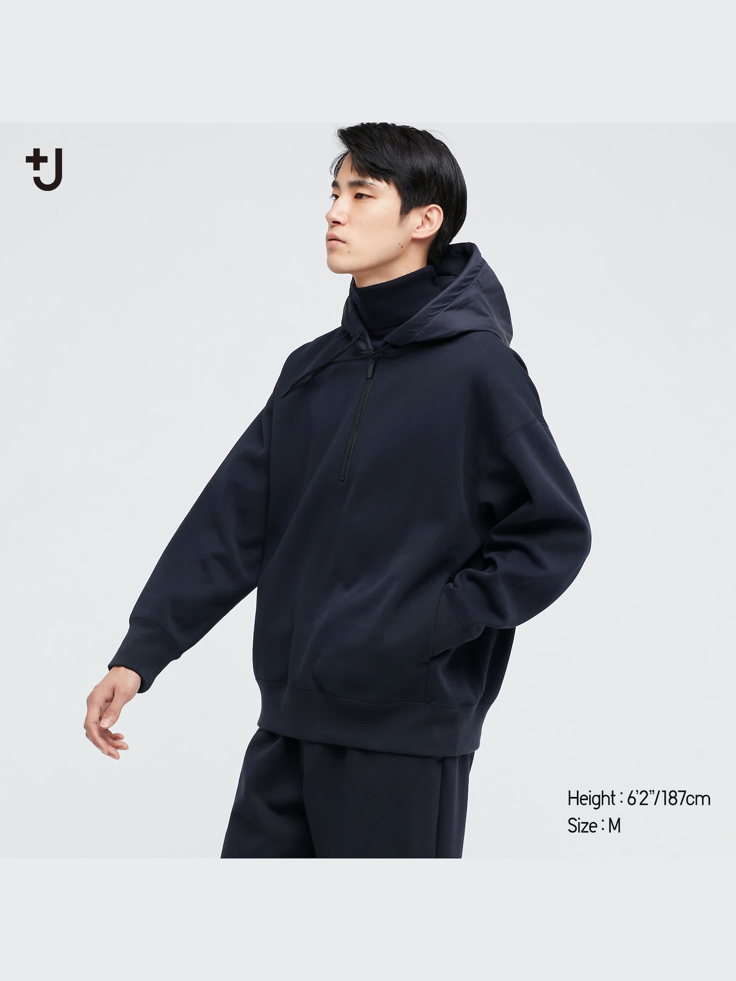 J Dry Sweat Half-Zip Pullover Hoodie | UNIQLO US