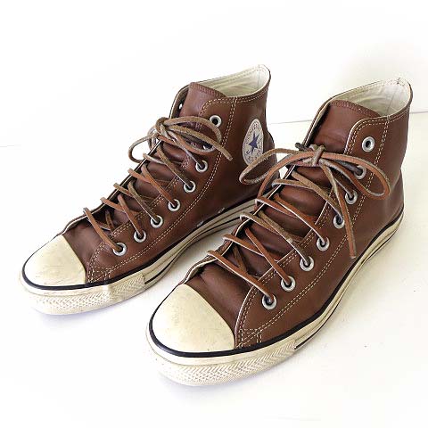 90s converse コンバース 革ジャン ブラウン 90s converse コンバース