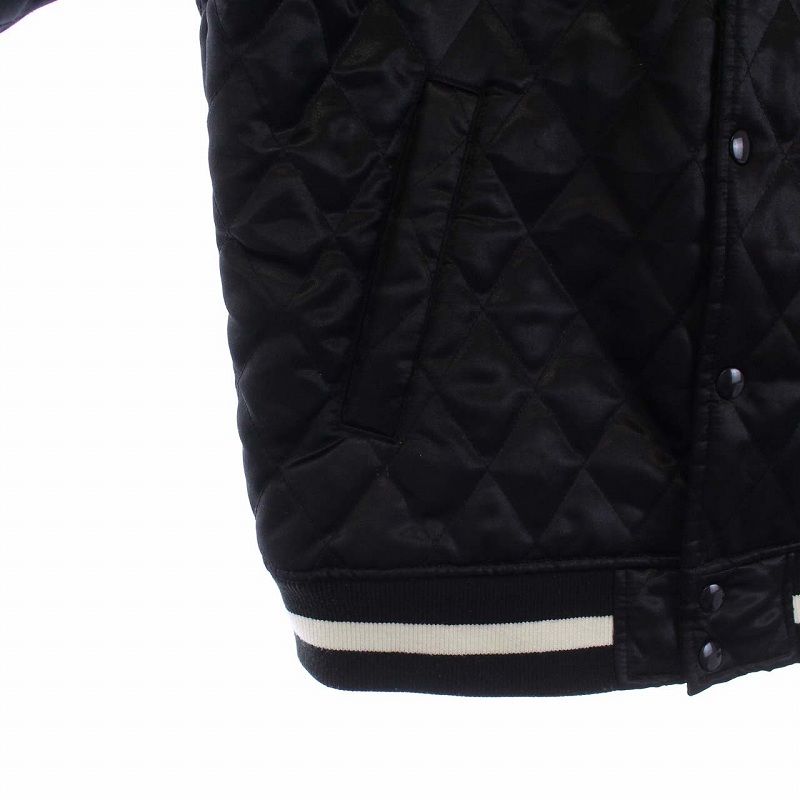 シュプリーム SUPREME 17SS QUILTED SATIN VARSITY JACKET スタジャン