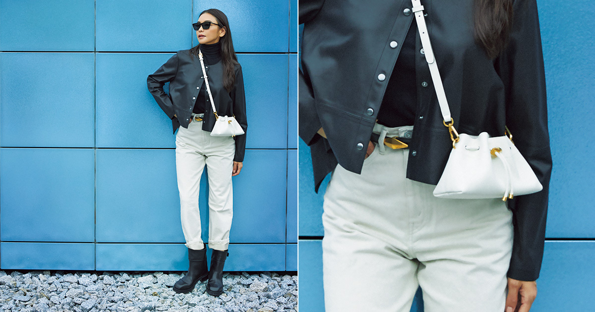 クロスボディバッグ』が効く“懐かしくて新しい”大人のモノトーン