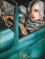 タマラ・ド・レンピッカ 「自画像（緑色のブガッティを運転する