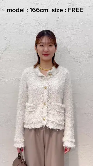 ラメツィードニットジャケット | Whim Gazette(ウィム ガゼット