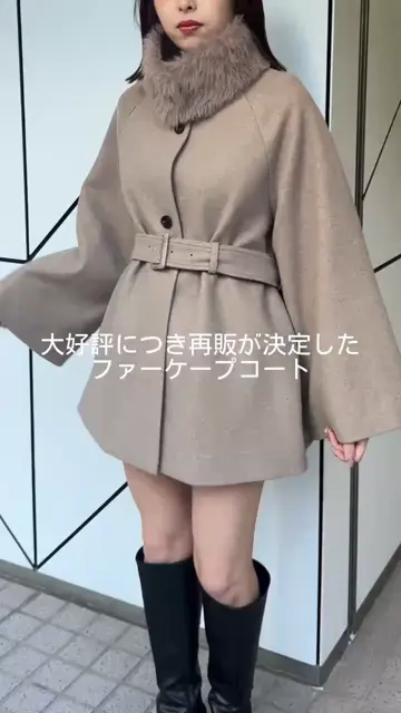 マルチウェイ】ファー取り外しケープコート | Chico(チコ)レディース