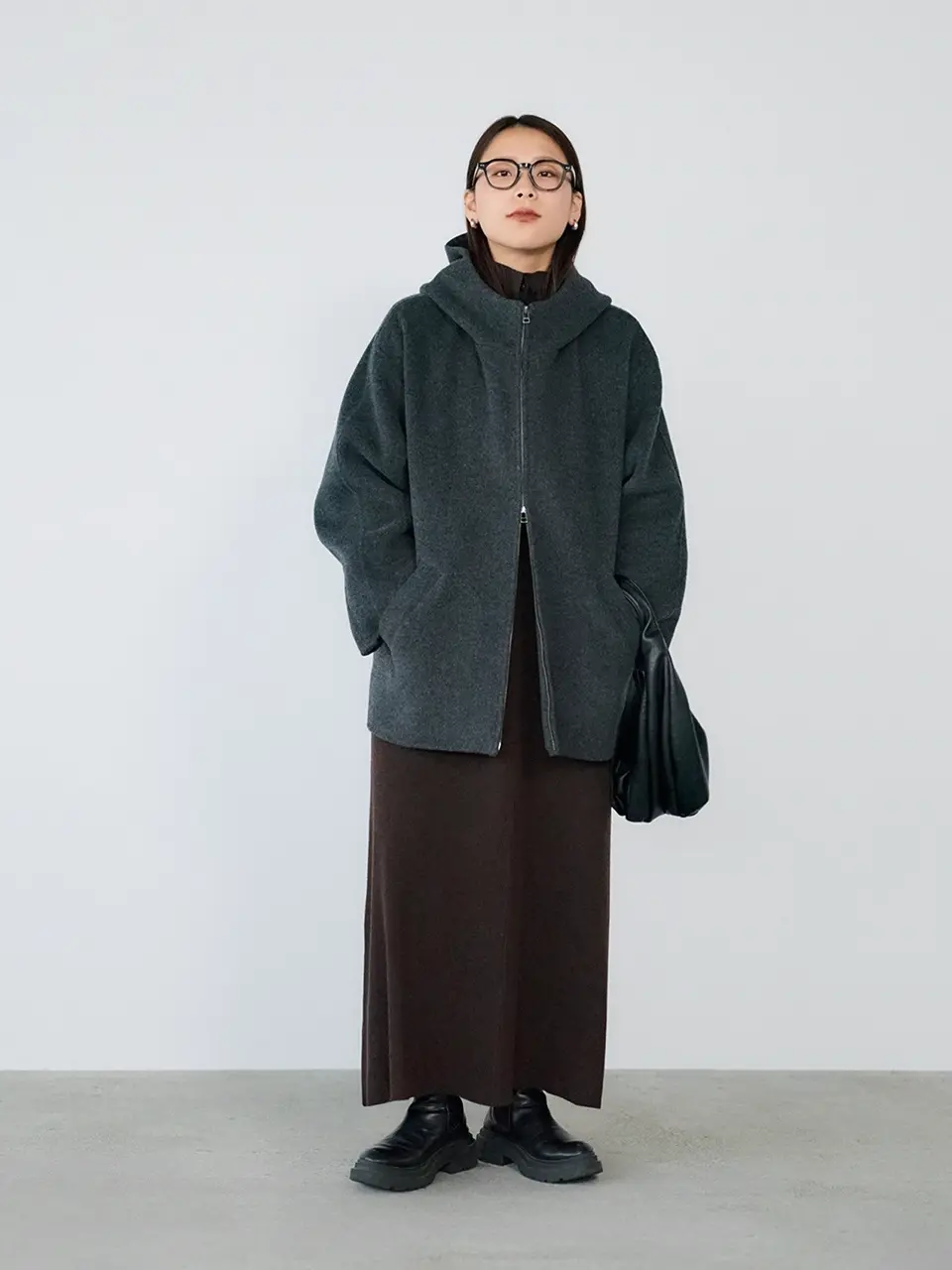 crewre online store / リバーフーデッドミドルコート