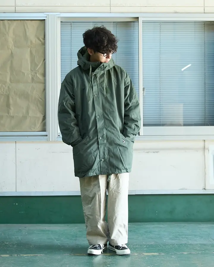 実物 新品 デッドストック フランス軍 F-1 HBT パーカーコート ボア