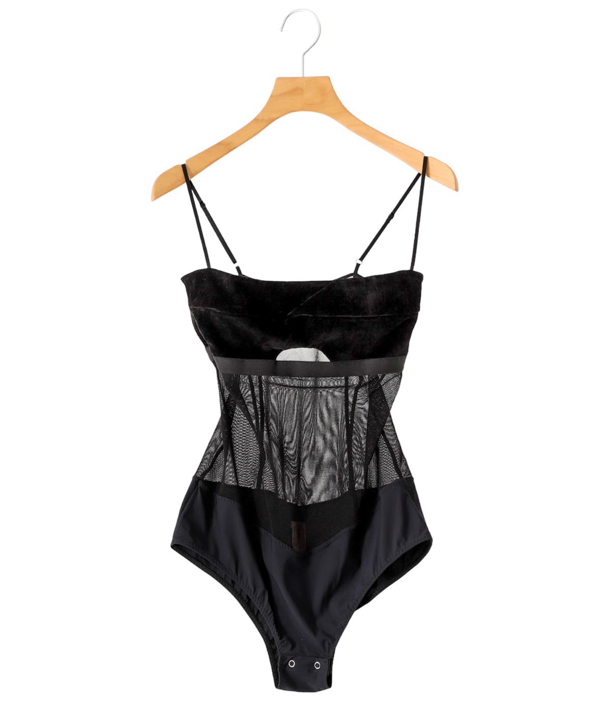 レディース】VELVET & MESH COMBINED BODYSUIT | FETICO(フェティコ