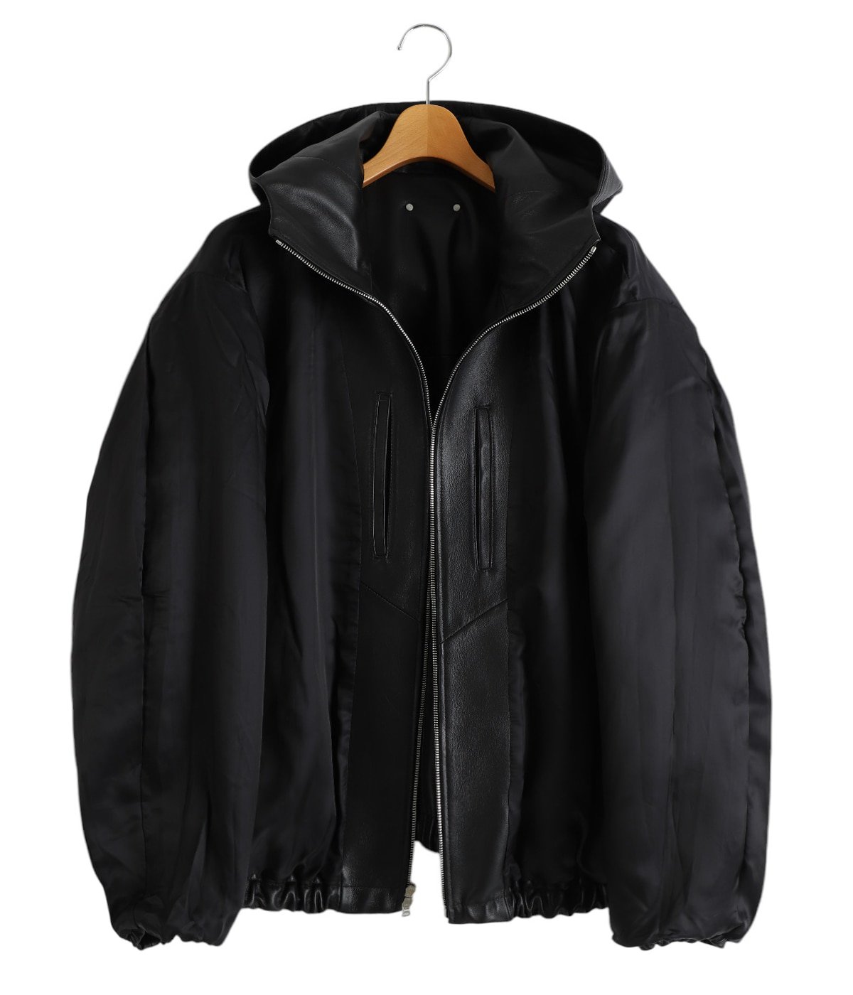 LEATHER HOODED SHORT JACKET | ssstein(シュタイン) / アウター