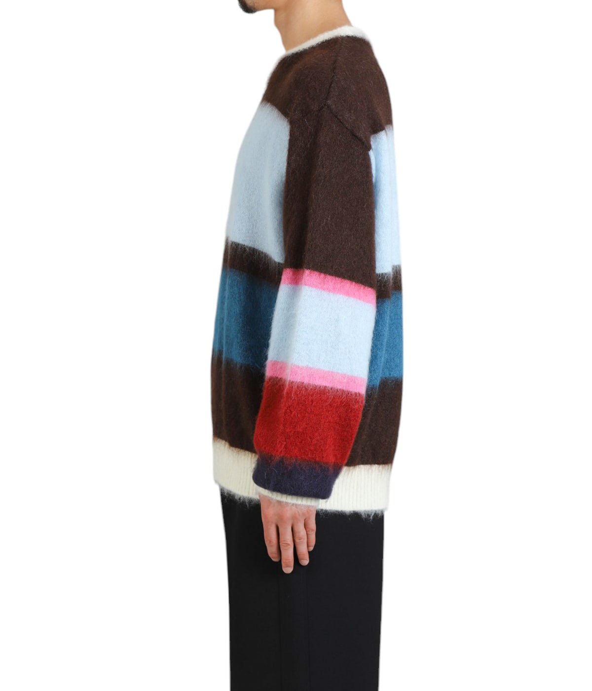 MOHAIR BORDER SWEATER - KEITA MARUYAMA 30TH ANNIV. EXCLUSIVE