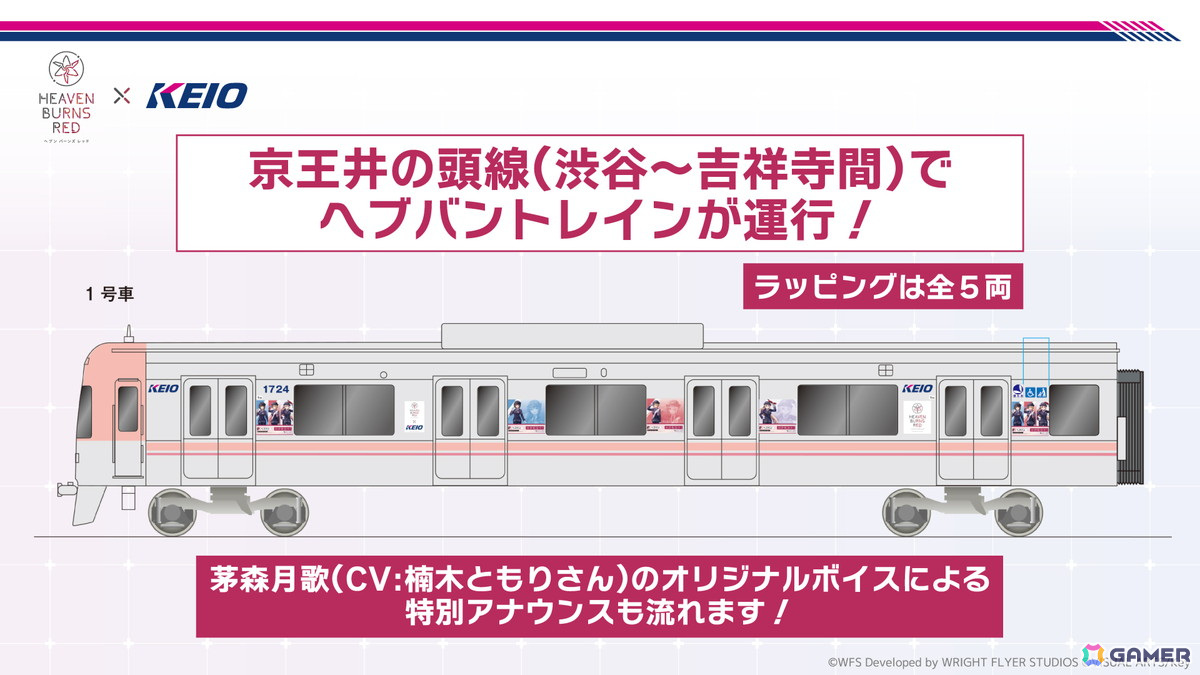 ヘブバン」と京王電鉄とのコラボが9月6日より開催！等身大キャラパネル