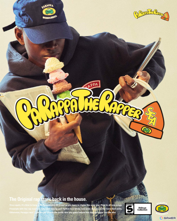 パラッパラッパー」×WIND AND SEAのコラボアイテムが4月25日より開催