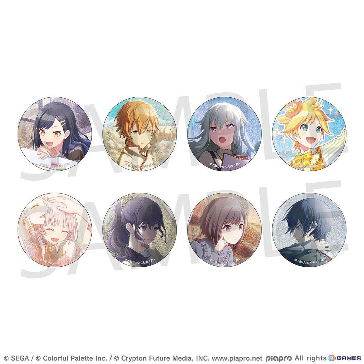 プロセカ」より「グリッター缶バッジ イベントイラストコレクション