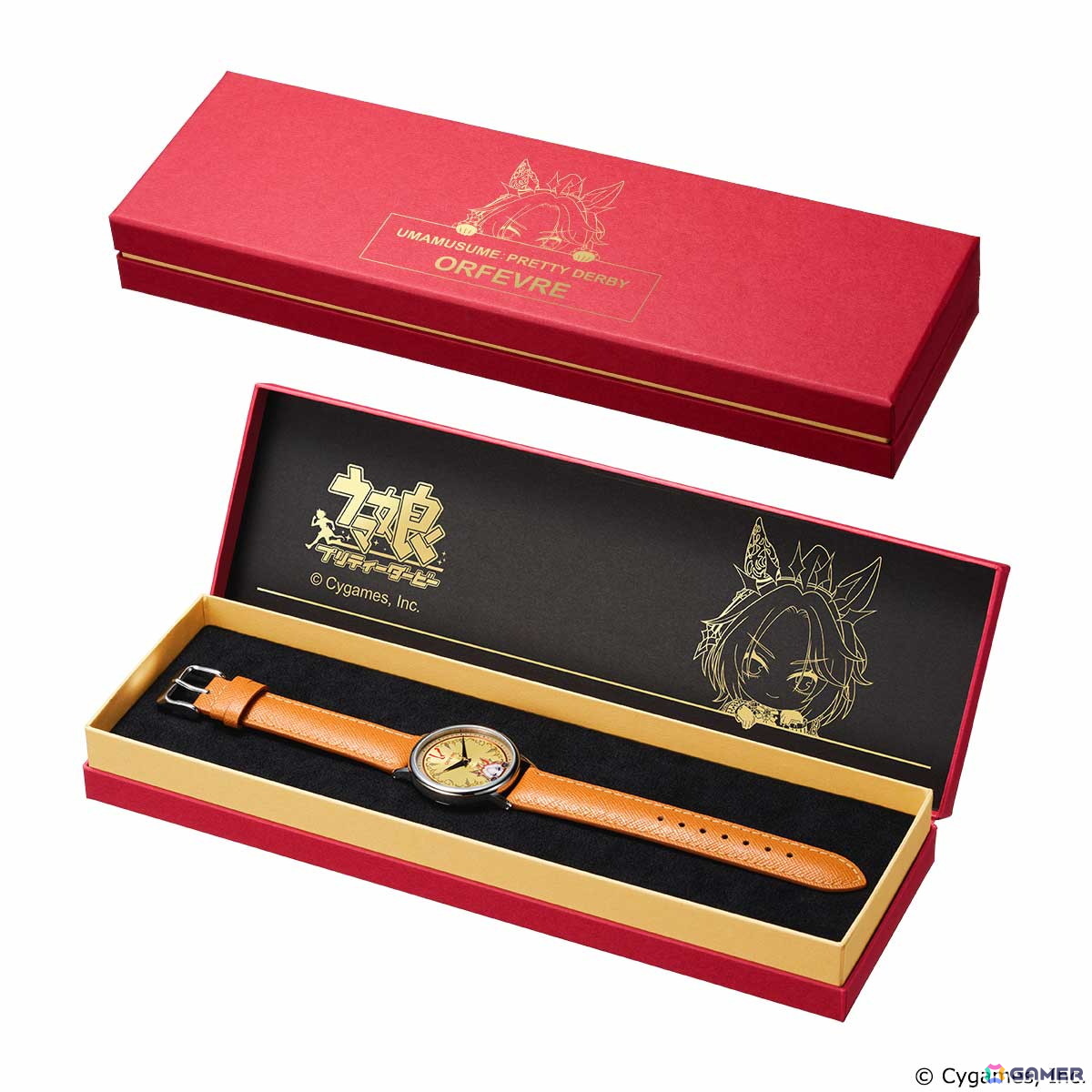 ウマ娘 プリティーダービー」文字盤から顔をのぞかせるウマ娘の姿が