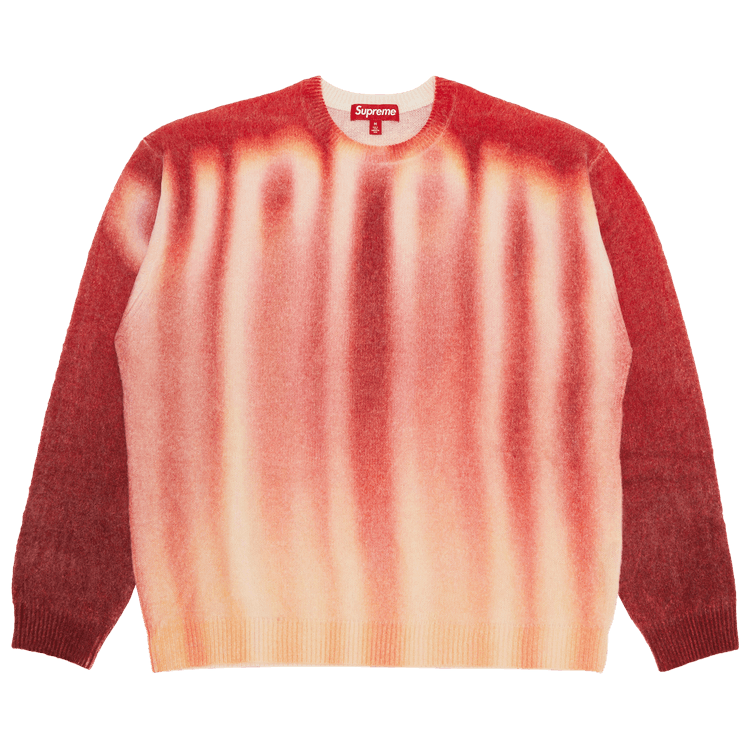 Buy Supreme Blurred Logo Sweater 'Red' - FW23SK11 RED | GOAT