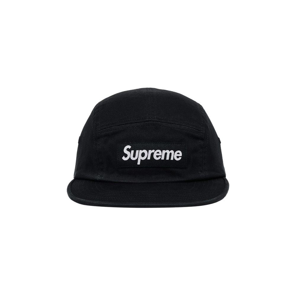 Buy Supreme Washed Chino Twill Camp Cap 'Black' - FW25H39 BLACK | GOAT