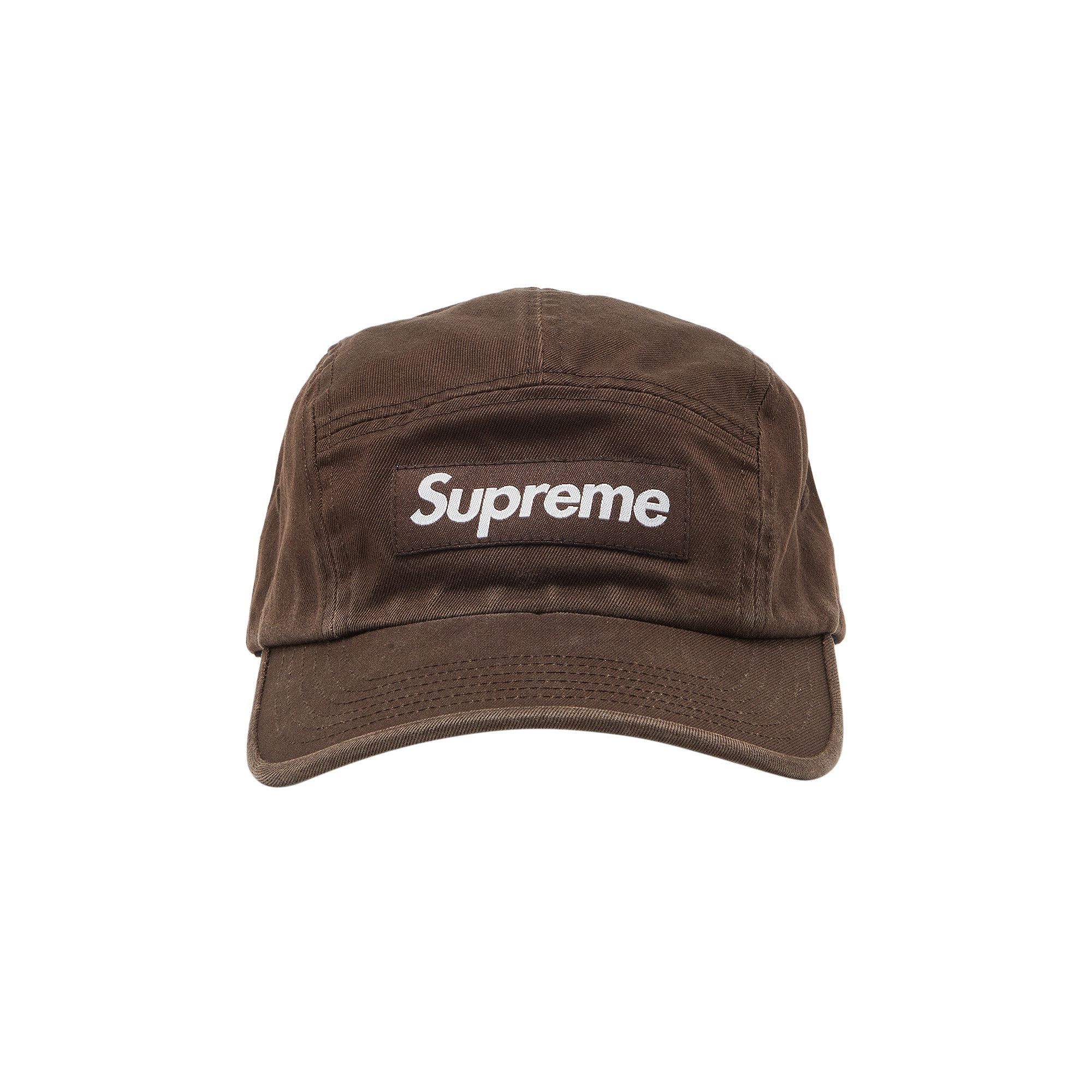 Buy Supreme Washed Chino Twill Camp Cap 'Brown' - FW22H104 BROWN