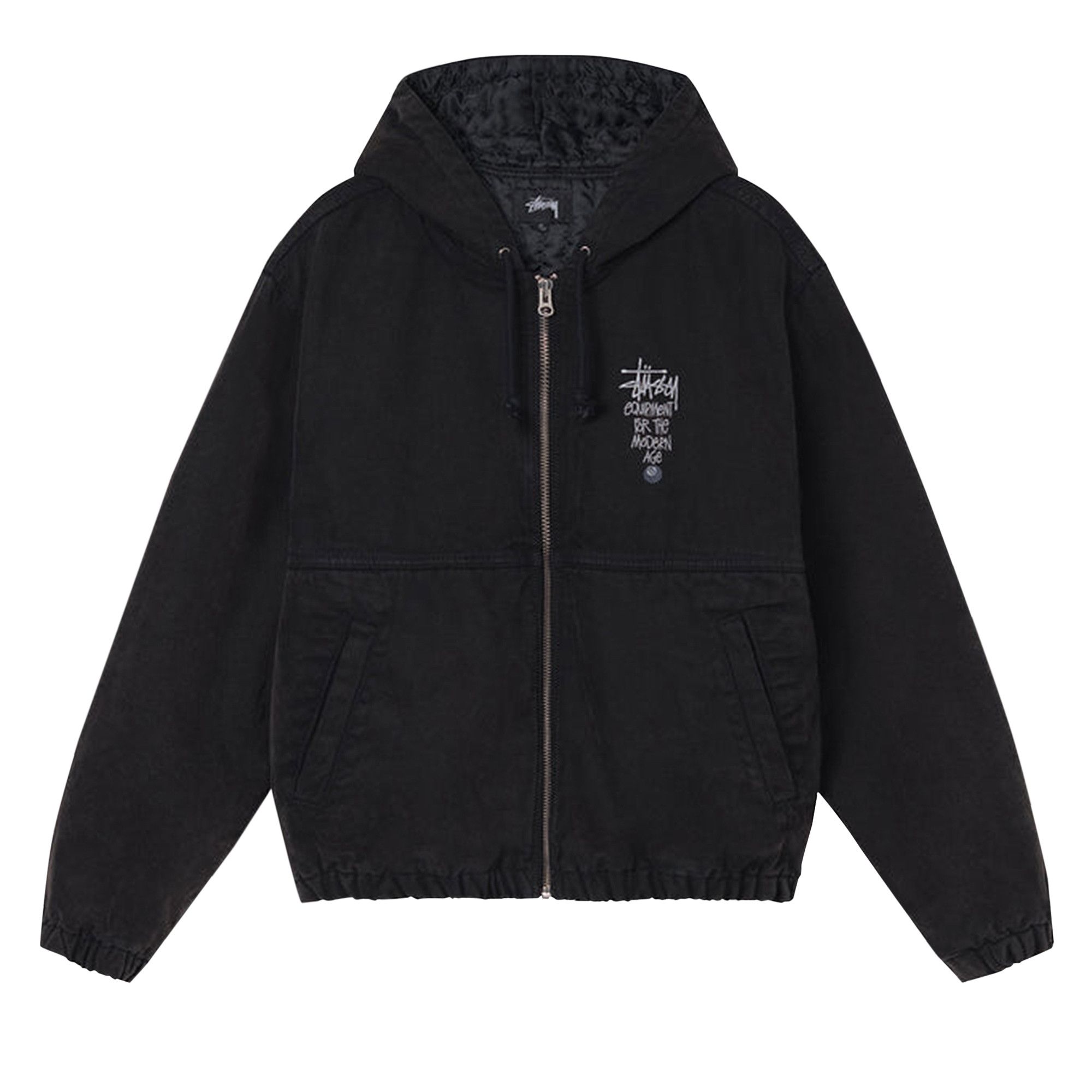 Buy Stussy Canvas Insulated Work Jacket 'Black' - 115649 BLAC | GOAT