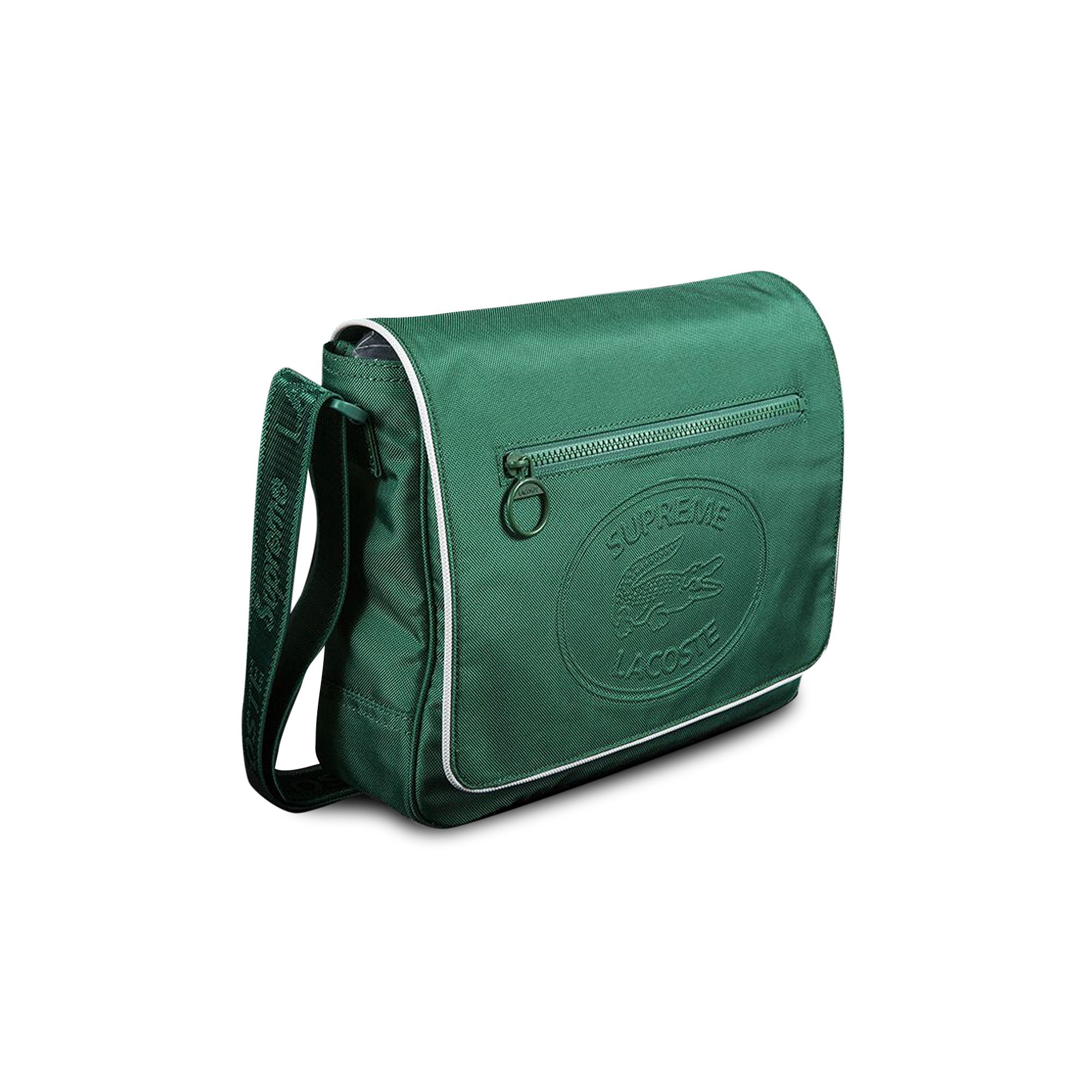 Buy Supreme x Lacoste Small Messenger Bag 'Green' - FW19A14 GREEN