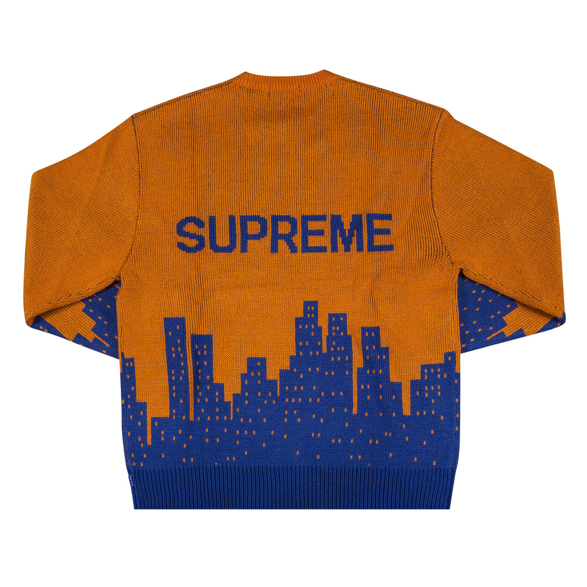 Buy Supreme New York Sweater 'Orange' - SS20SK2 ORANGE | GOAT