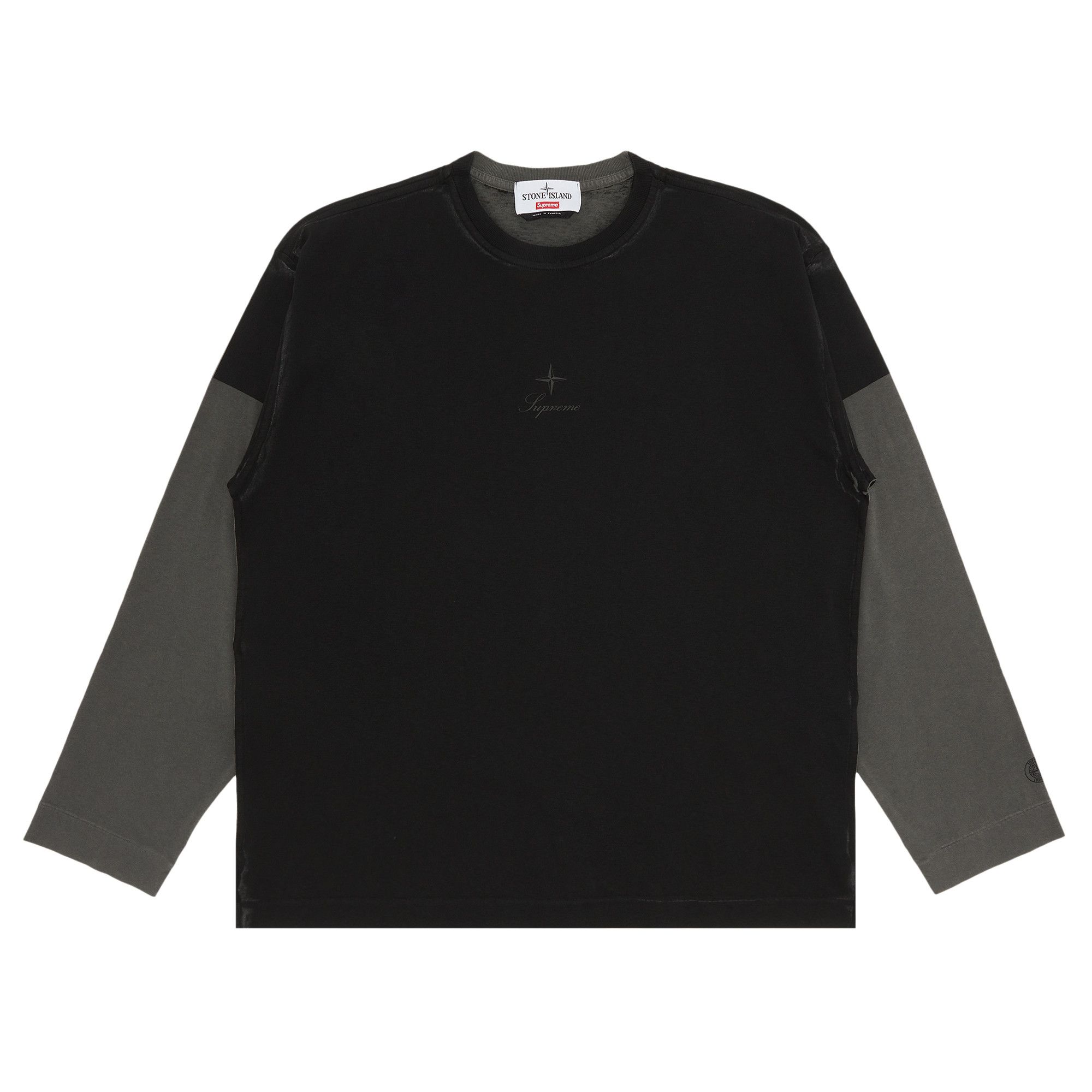 Buy Supreme x Stone Island Long-Sleeve Top 'Black' - FW23KN3 BLACK