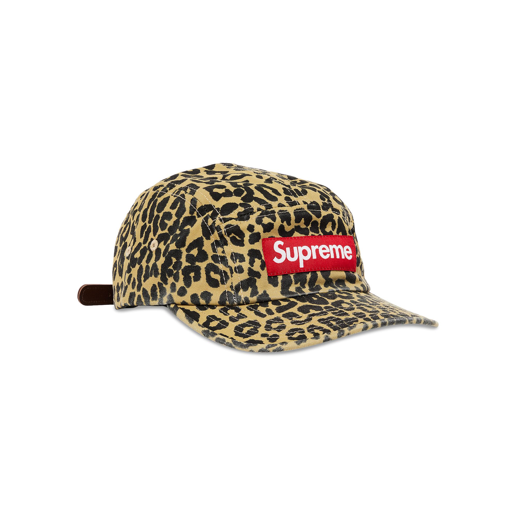 Buy Supreme Washed Chino Twill Camp Cap 'Leopard' - FW23H61