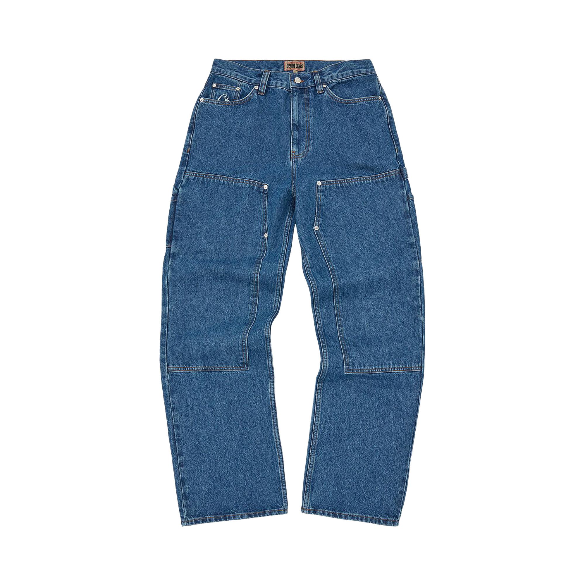 Buy Corteiz CRTZ Embossed C-Star Denim Work Pant 'Blue' - 7892
