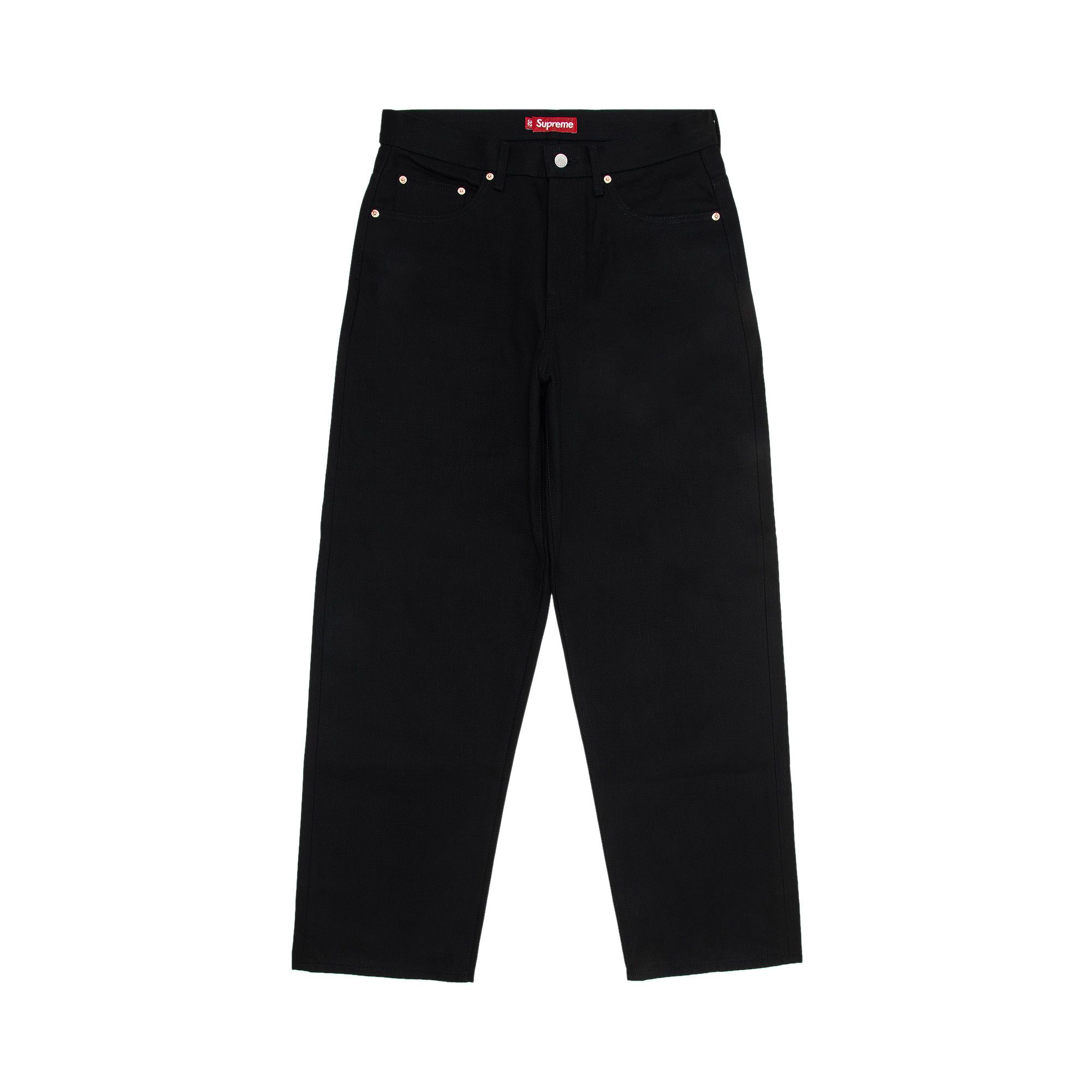 Buy Supreme Rigid Baggy Selvedge Jean 'Black' - FW24P26 BLACK | GOAT