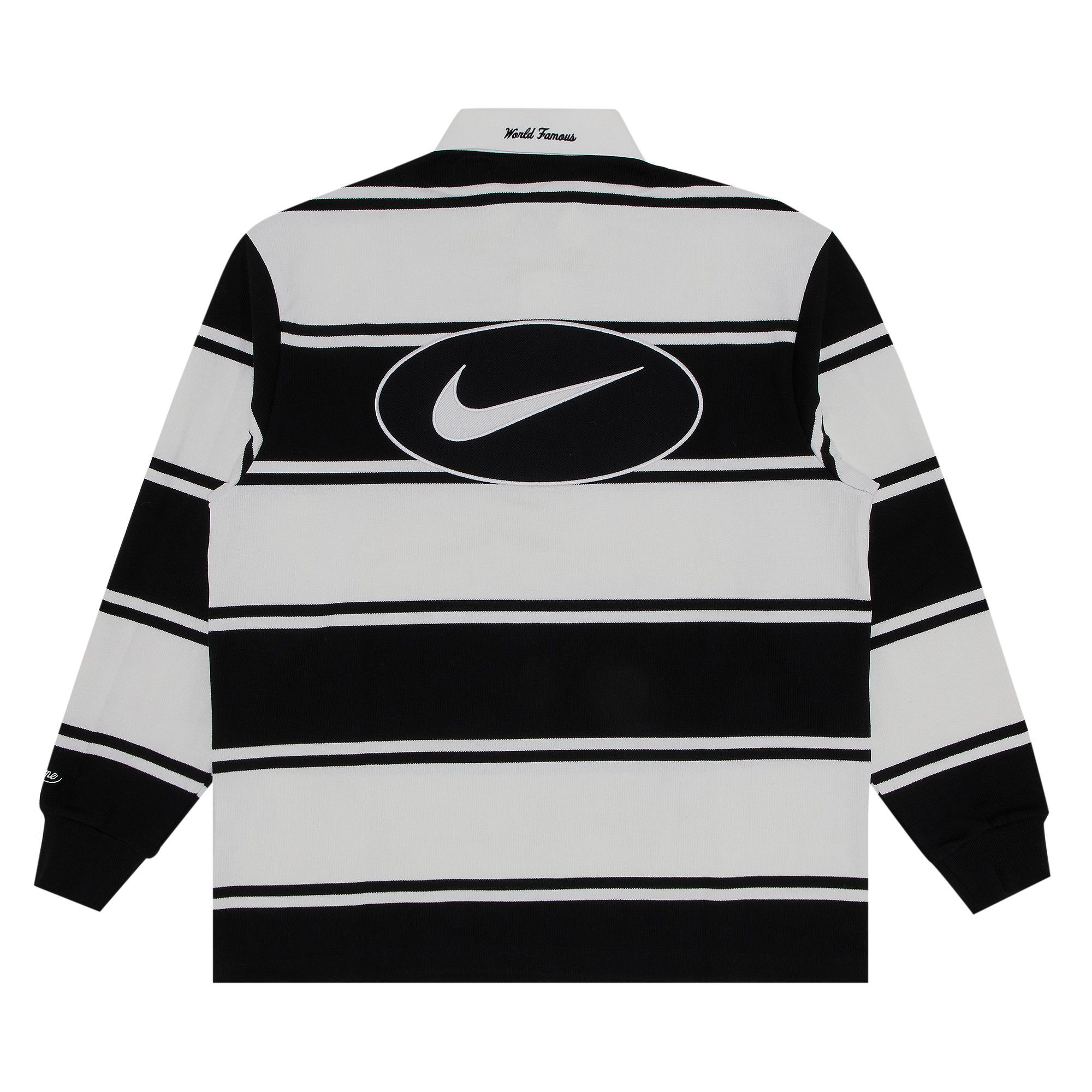 Buy Supreme x Nike Stripe Rugby 'Black' - SS25KN1 BLACK | GOAT DE