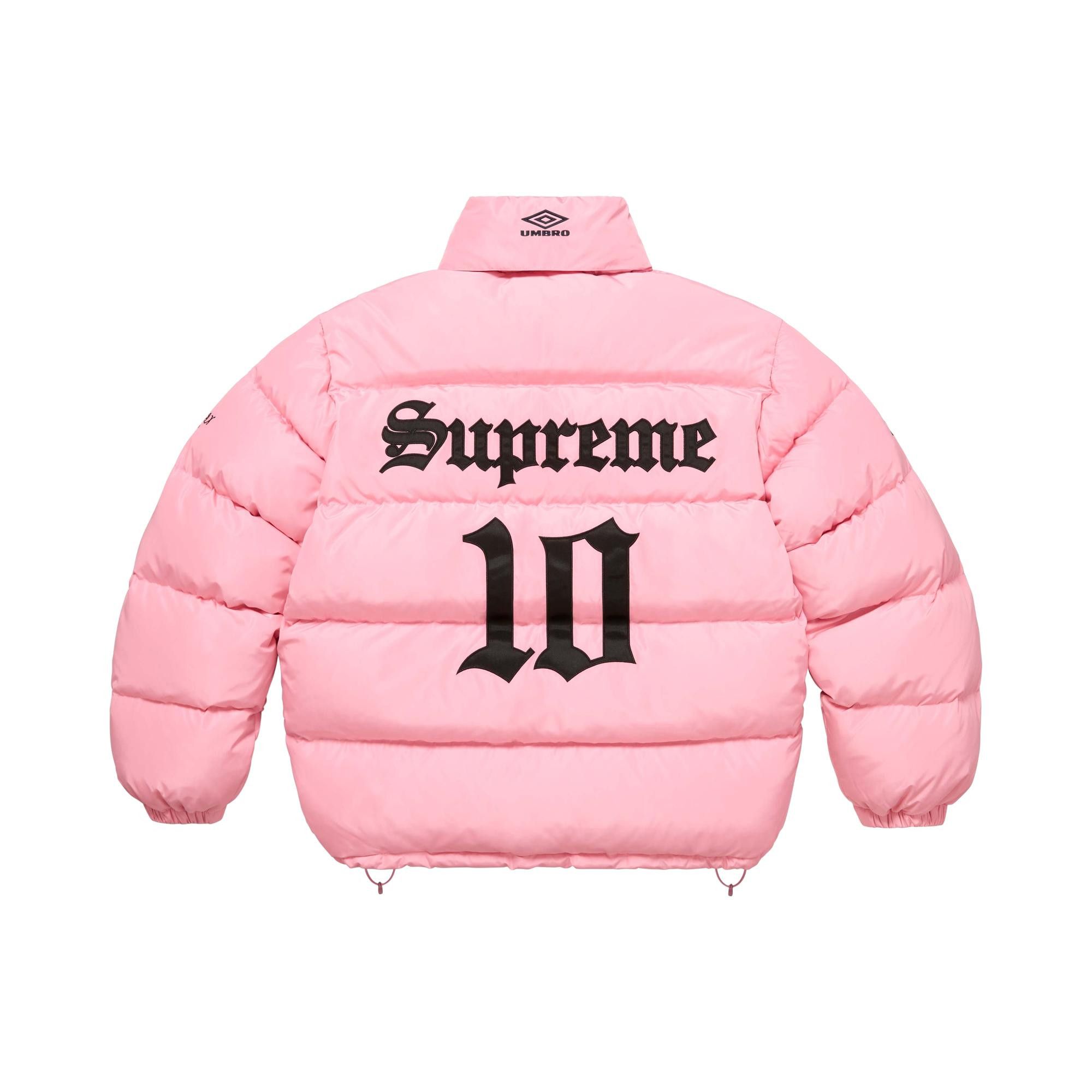 Buy Supreme x Umbro Down Puffer Jacket 'Pink' - FW25J88 PINK | GOAT