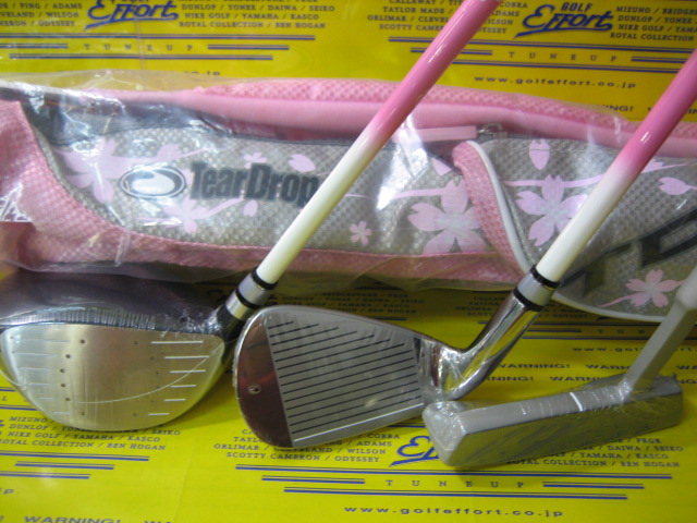 TearDrop TDX ジュニア ゴルフクラブ セット 5本 N2173 TearDrop TDX