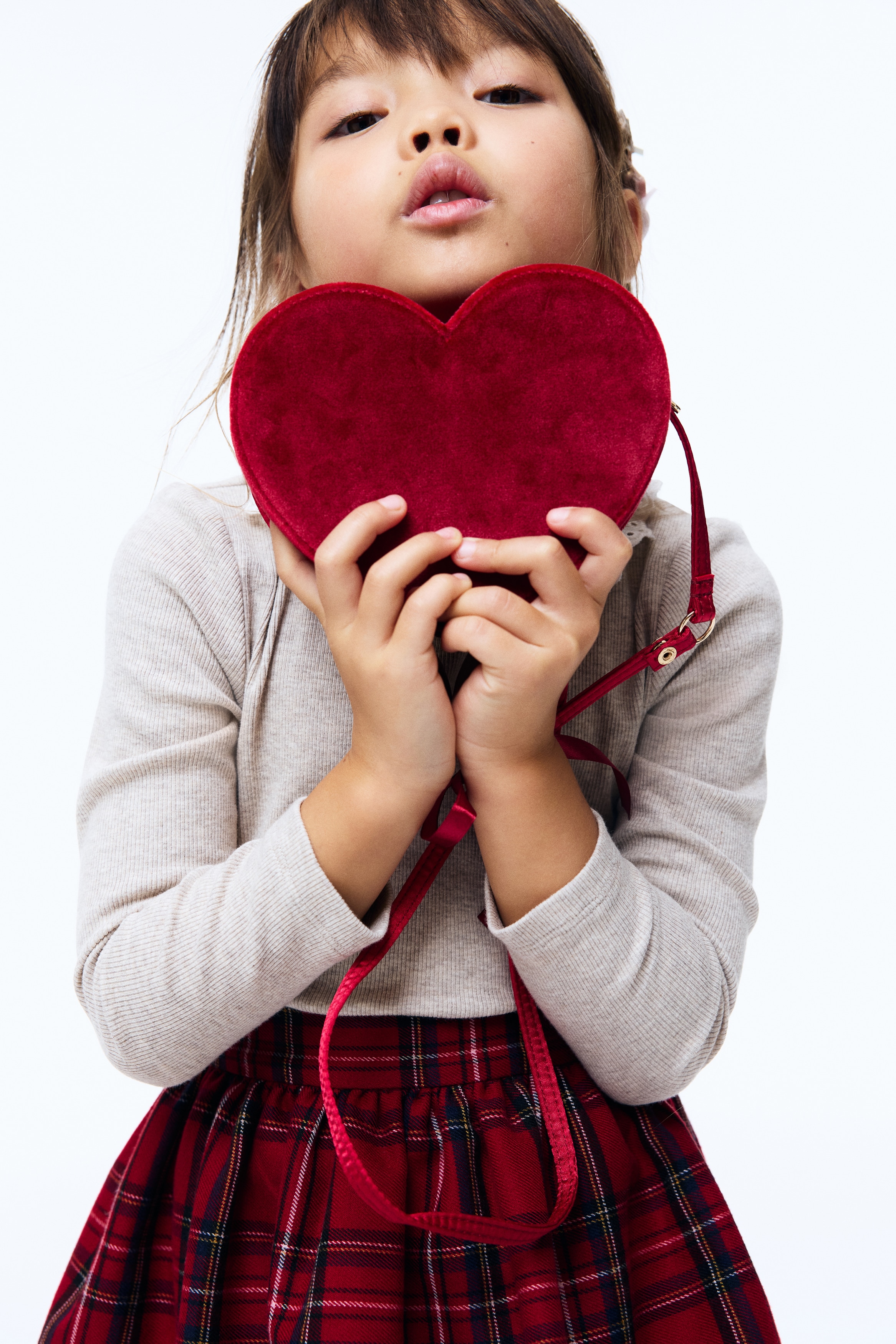 ハートシェイプショルダーバッグ - レッド - Kids | H&M JP