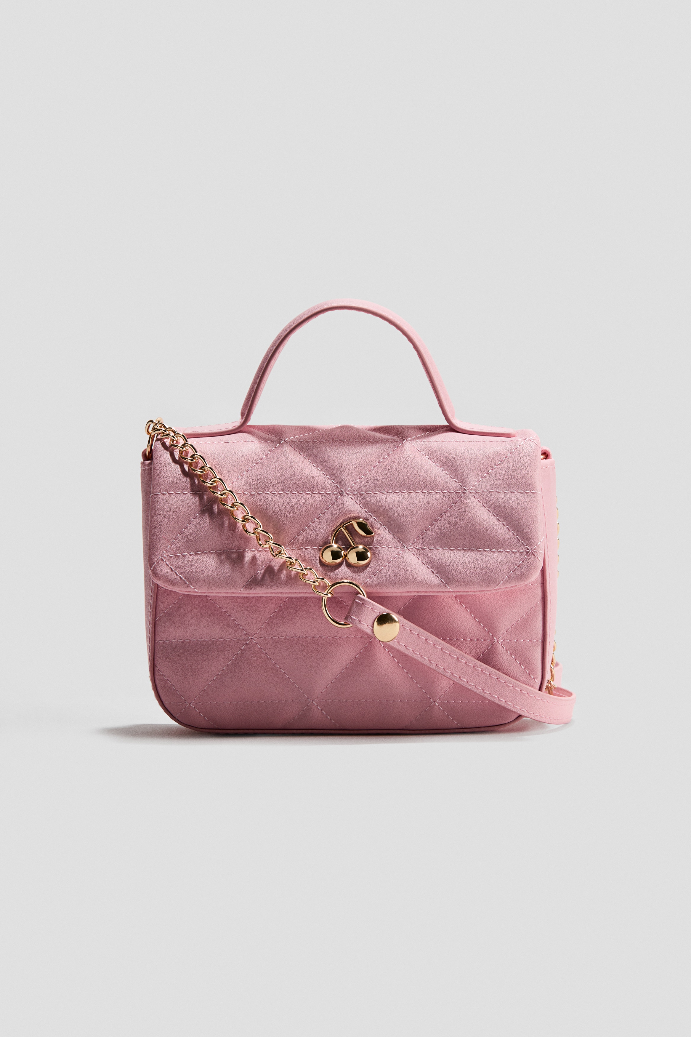 キルティングショルダーバッグ - ライトピンク／チェリー - Kids | H&M JP