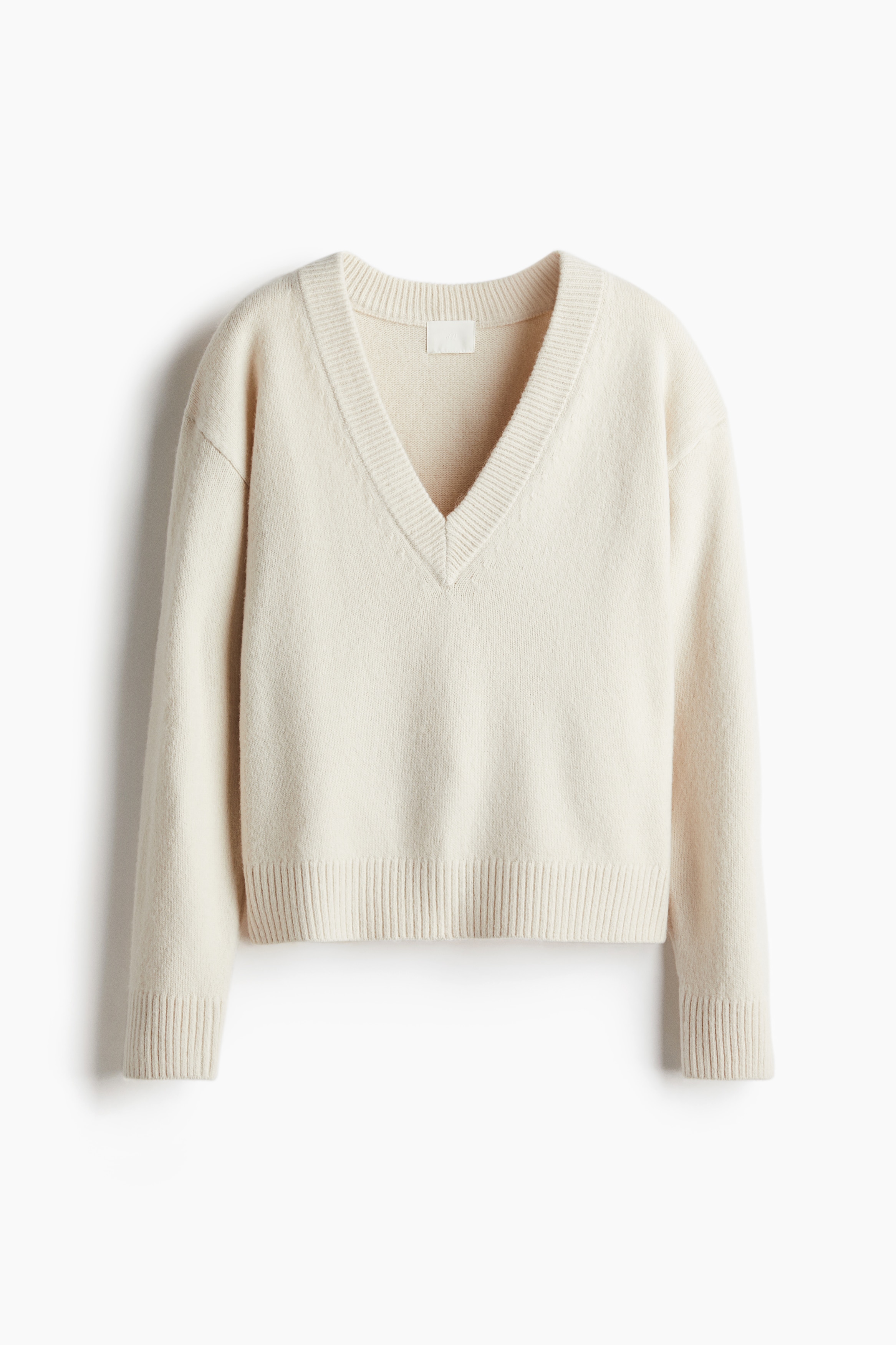 Women's Gray melange V-Neck Sweater | H&M CA