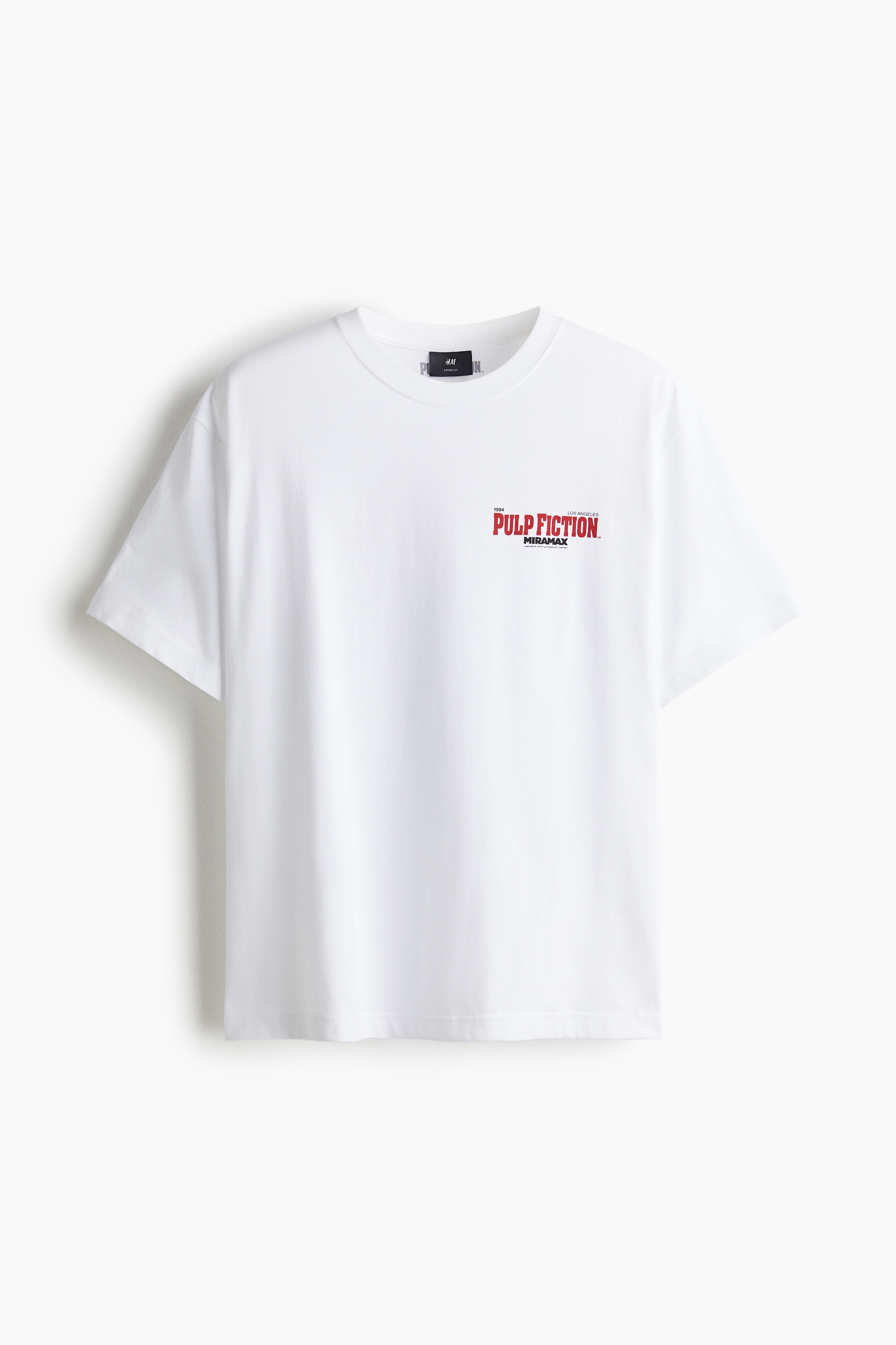 Men's White/Pulp Fiction Loose Fit T-shirt | H&M CA