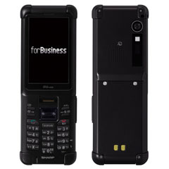 au SHARP E05SH ブラック 携帯電話 警察もどき仕様 充電器付 au SHARP