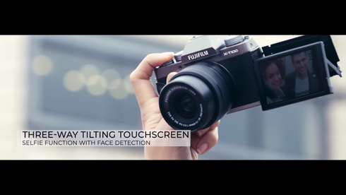 富士フイルム、ミラーレス一眼のエントリーモデル「X-T100」発表 約7万