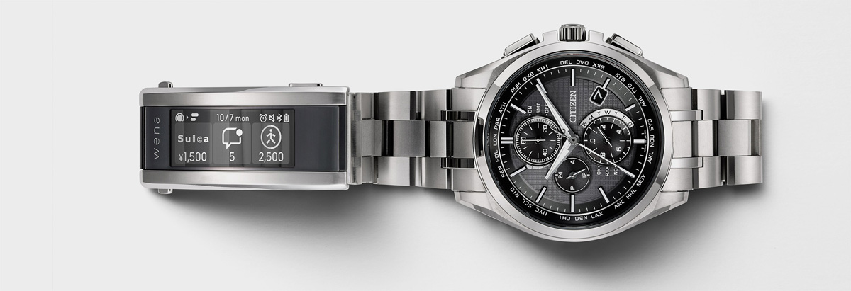 wena 3」で家電操作、「アテッサ」に電子マネー ソニーとシチズンが