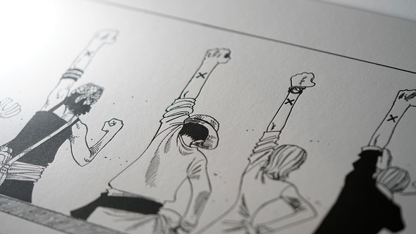 海賊王に 俺はなる!!!」 「ONE PIECE」活版印刷、美術品として販売 NFT