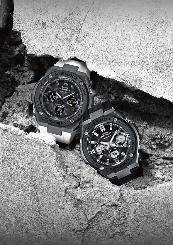 メタルを融合したG-SHOCK「G-STEEL」からクールなブラックで仕上げた2