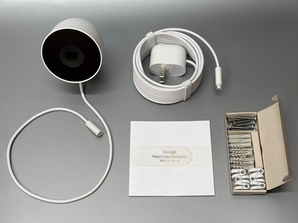 電源アダプターで給電する屋外向けの新型ネットワークカメラ「Google