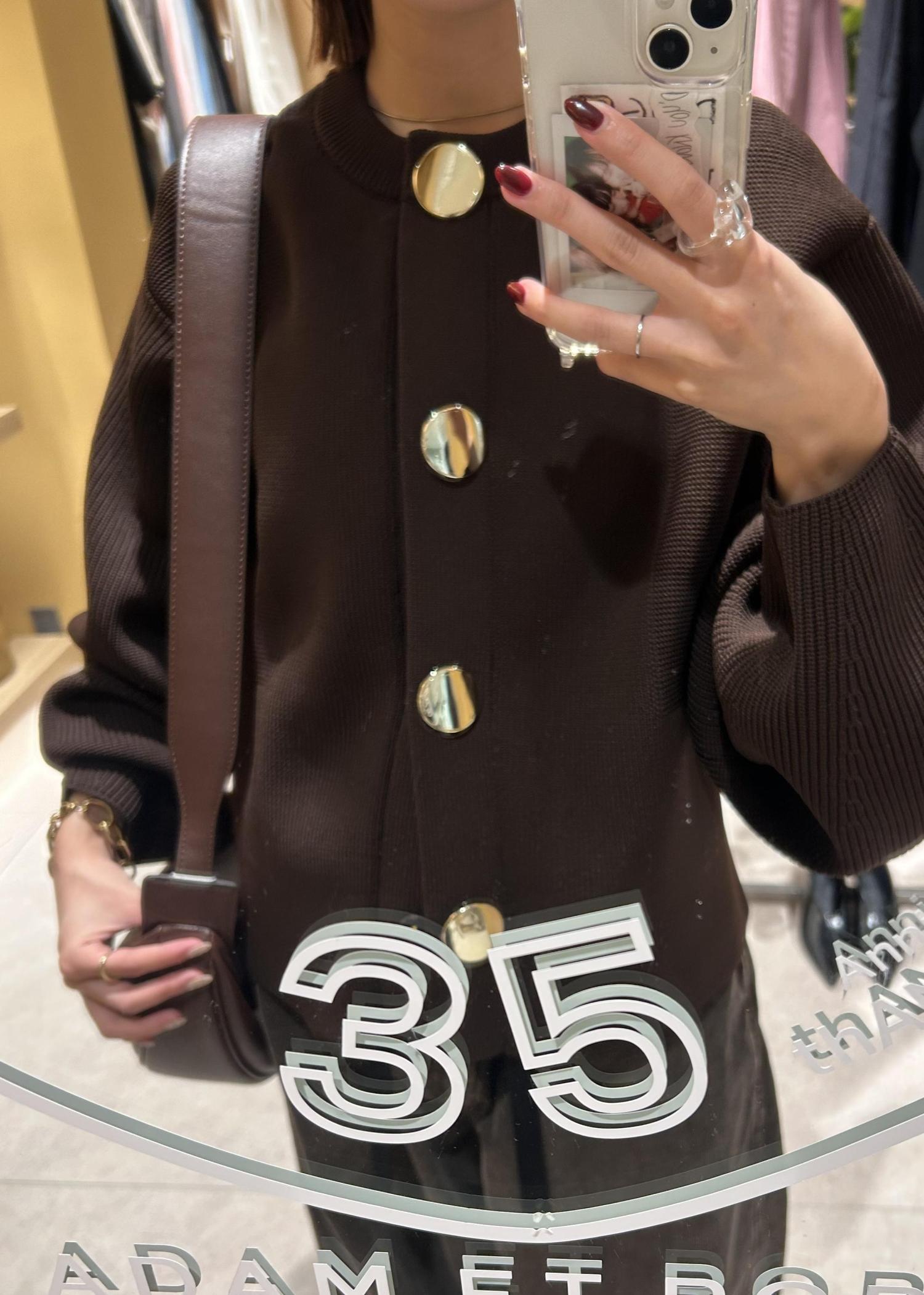 セレクトネックウェーブボタンカーディガン / koto / ADAM ET ROPÉ