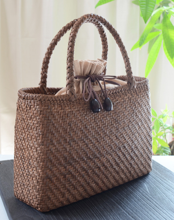 山葡萄】 かごバッグ 未使用