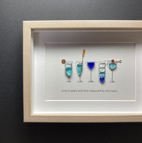 縁起物のシーグラスアート」がカラフルで可愛い！制作者に話を聞いた |