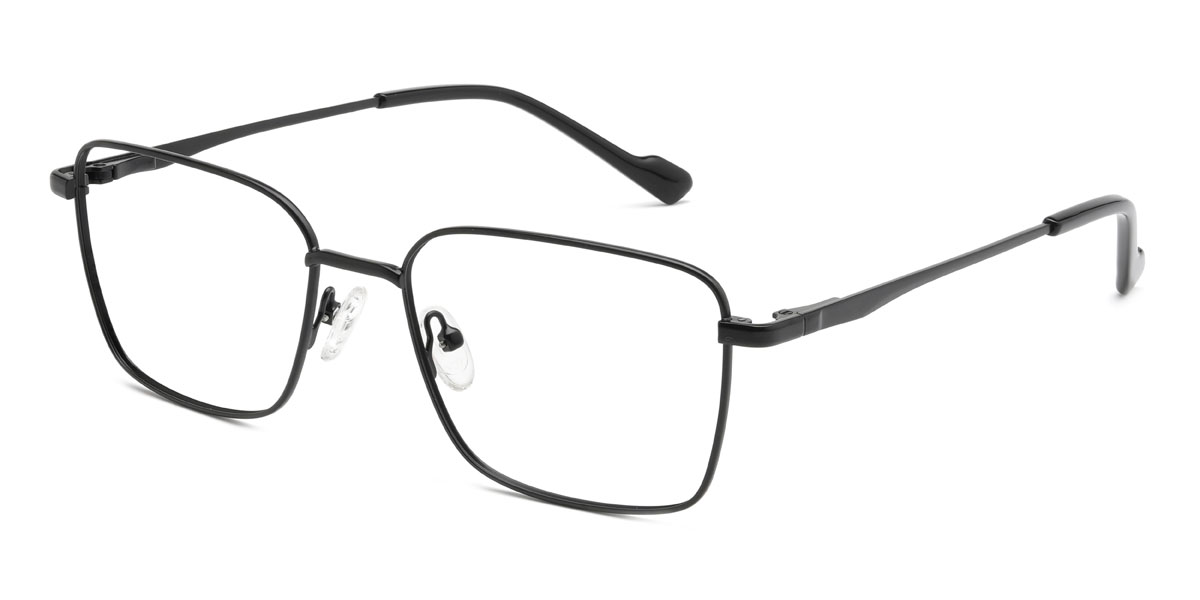 Zero - Rectangle Black Glasses for Men & Women - Lensmart