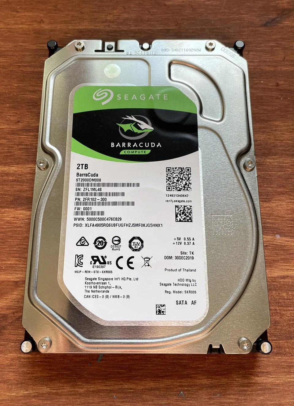 Seagate Barracuda 2tb Sabit Disk 7200 Devir 256MB Önbellek SATA