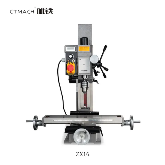 Zx16 Mini Metal Variable Speed Universal Drilling Milling Machine